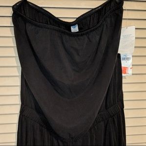 Strapless Black Romper